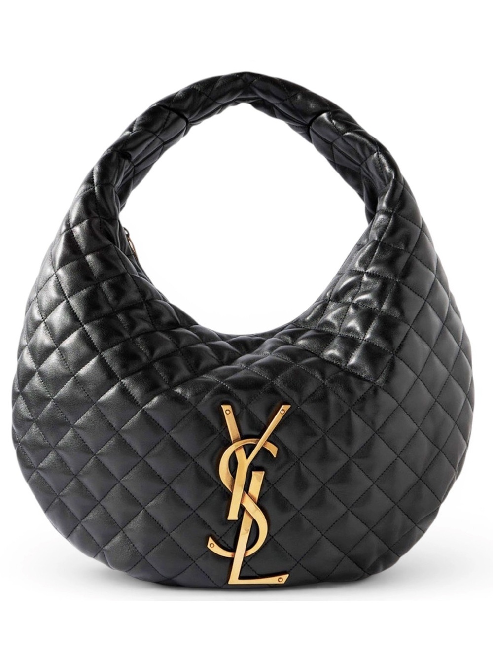 SAINT LAURENT Icare Diamond quilted leather hobo shoulder bag